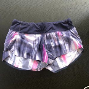Colorful Luluemon Speed Short (size 4)